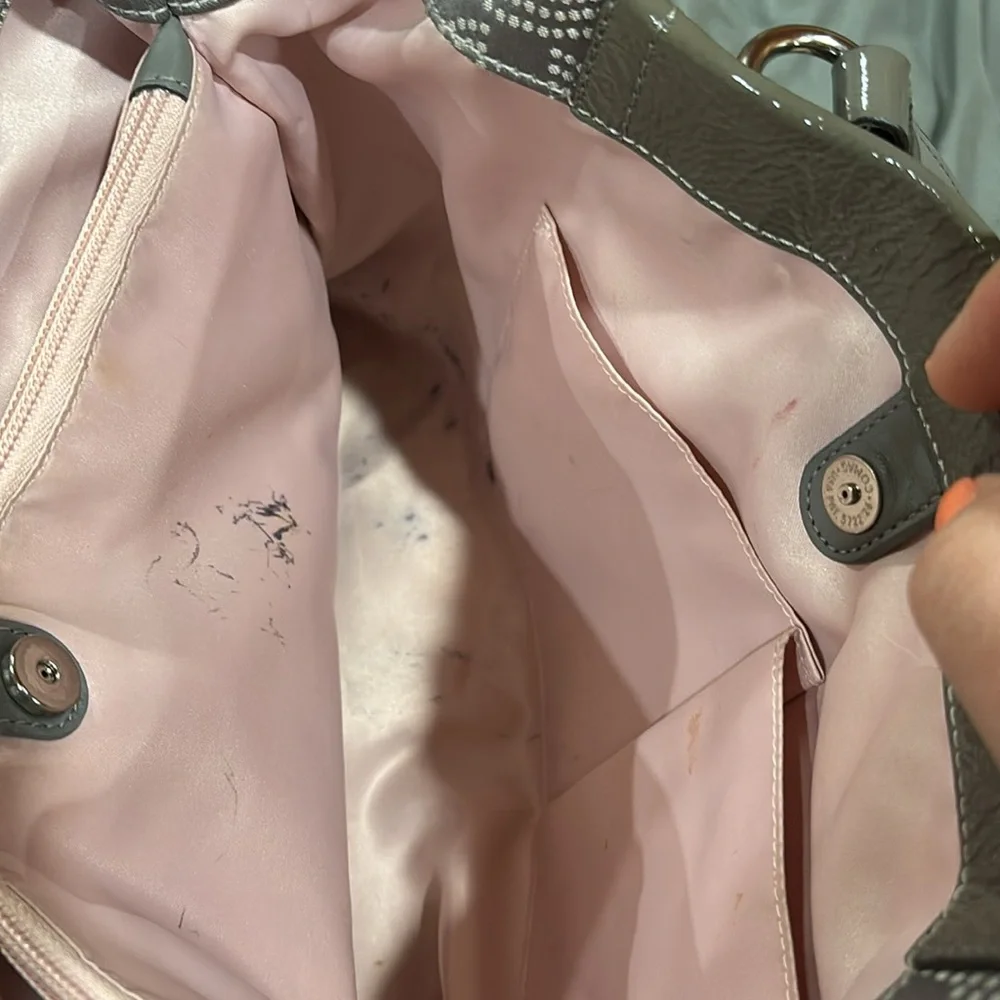 Coach Gray Ashley Dotted Op Carryall Bag‎